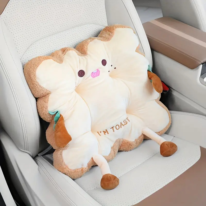 Office Chair Cushion - 1 Buah Bantal Roti Panggang Lucu