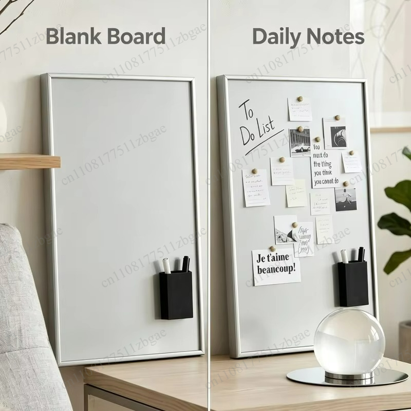 Desk Organizer - Papan Tulis Magnetik dengan Tempat Pena,