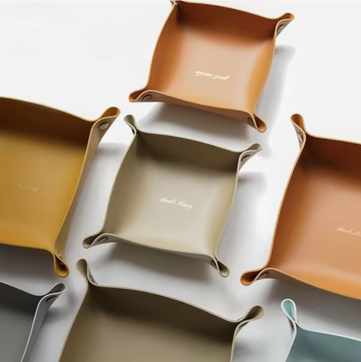 Baki Penyimpanan Kulit Gaya No - Desk Organizer ulasan dan harga