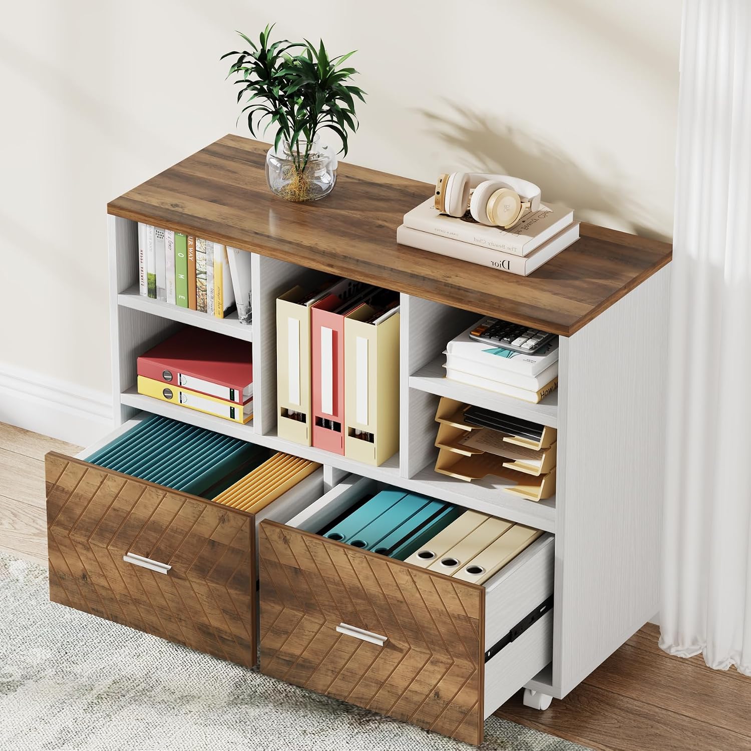 Lemari Arsip Kayu 2 Laci, Lema - Printer Stand ulasan dan harga