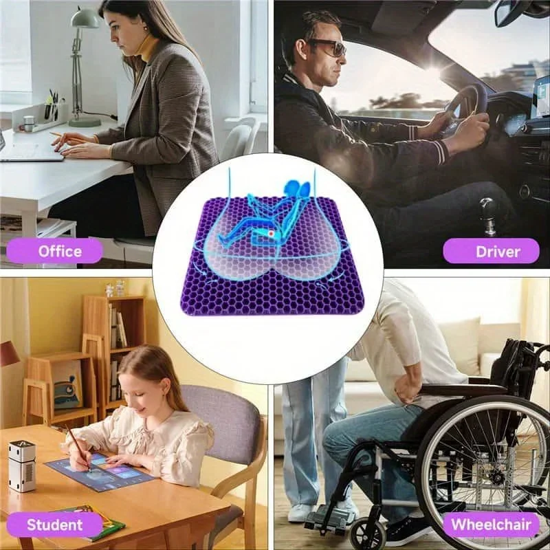 Bantal Duduk Gel 1 Buah, Desai - Office Chair Cushion ulasan dan harga