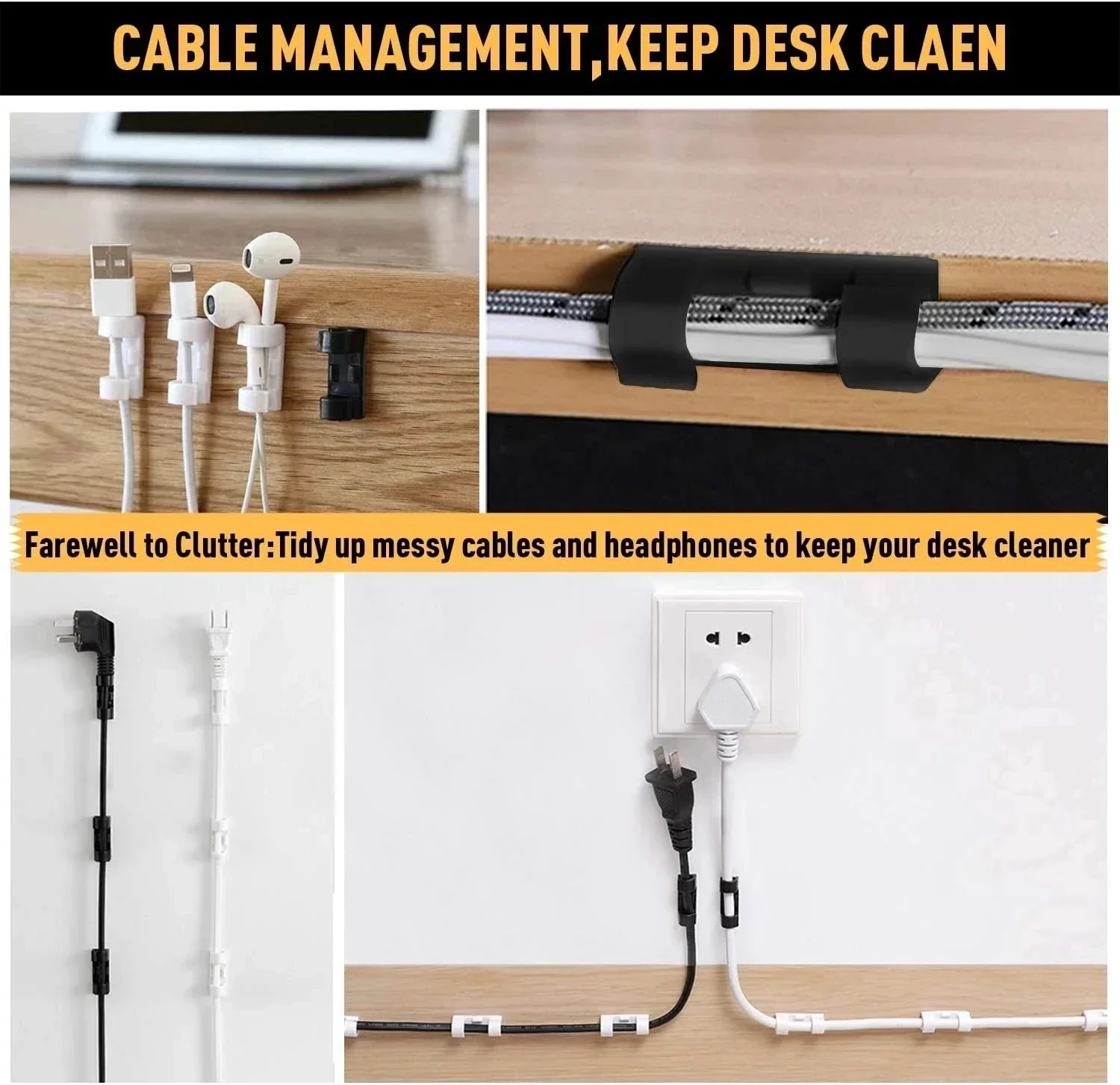 Penjepit Kabel, Pengatur Kabel - Desk Organizer ulasan dan harga