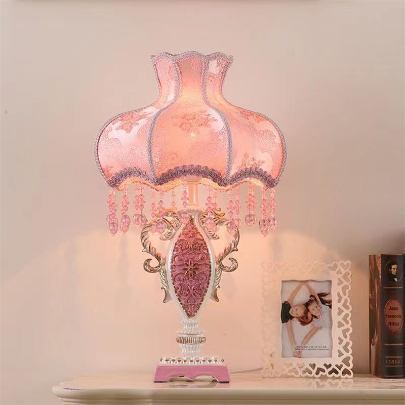 Lampu Meja Merah Muda Eropa Ru - Desk Lamp ulasan dan harga